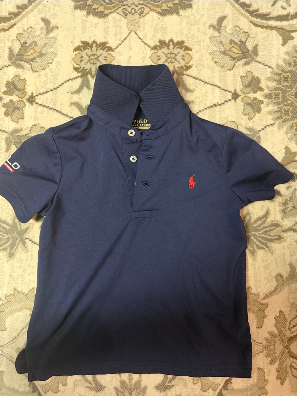 Polo by Ralph Lauren Navy Short-Sleeve Polo with Red Pony Logo